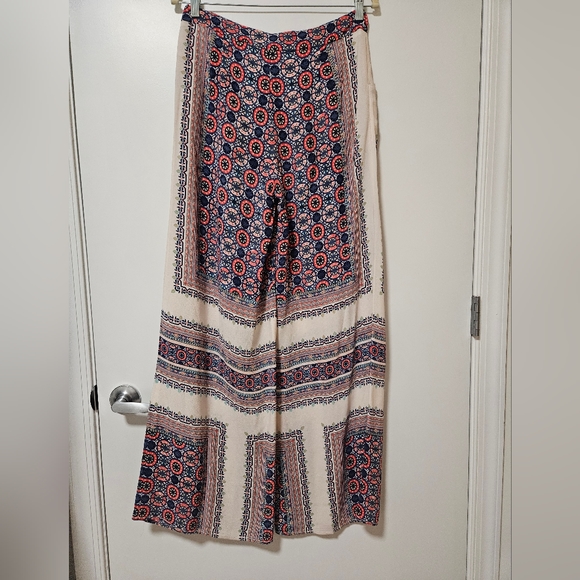 Anthropologie Elevenses Palazzo Printed pants - Picture 3 of 9
